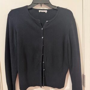 Petite Sophisticate Navy Cardigan Sweater